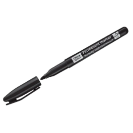 Маркер перманентный OFFICE SPACE "8004А" черный, пулевидный 3мм