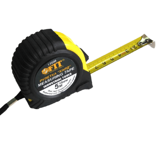 Рулетка прорез. корпус Т2 "Хард"   5 м ширина ленты 25мм 15-1-515