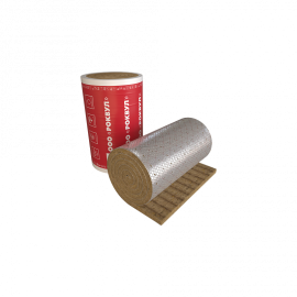 ВАЙРЕД МАТ 105 ALU1(Россия) ROCKWOOL 4000*1000*50 к/неарм.фольгой (EI 150)