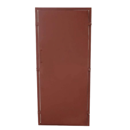 Гермодверь - 500х1250 (Неутепл. / Петля 14-90 / Уплотнитель D-strip / Грунт красно-коричневый) серия