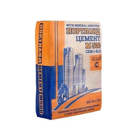 Цемент М 500 Портланд (50 кг)